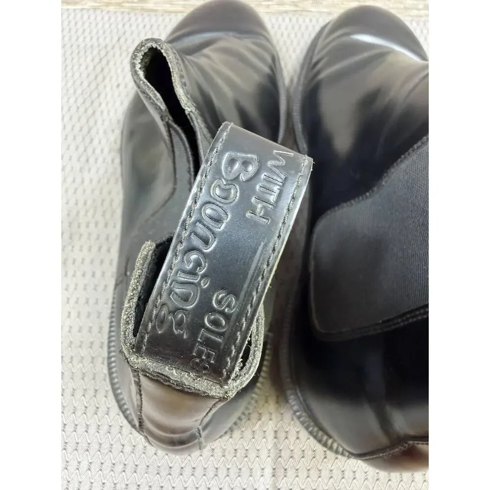 Dr. Martens Wilde Boots Mens Size 12 Black Leather Chelsea Ankle Slip Resistant